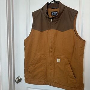 Carhartt Montana Rugged Flex Relaxed Fit Canvas Work Vest, Size XL Tall